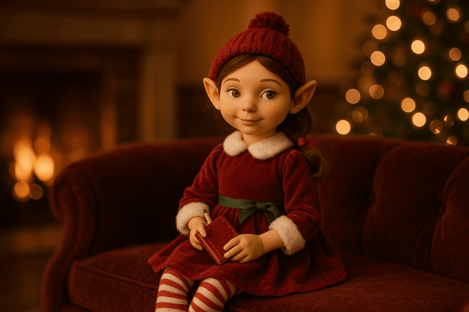 Mila sur le canapé de l'atelier